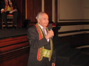 Pierre Hermann, le 21 juin 2012, en réponse à l'hommage qui lui a été rendu.